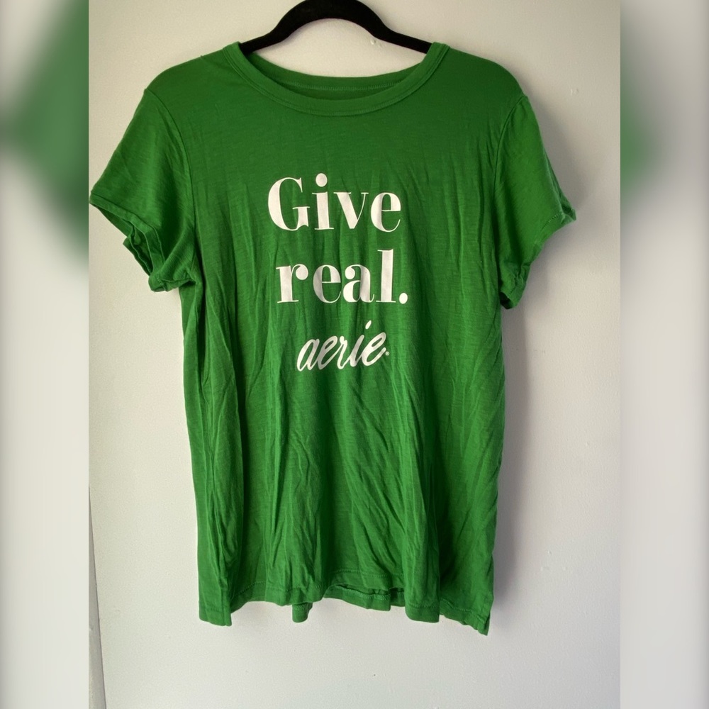 Aerie Real Soft Give Real TShirt